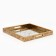 Plastic rectangular tray with the mirror "Patterns", 37 x 37 x 4.5 cm Soldier