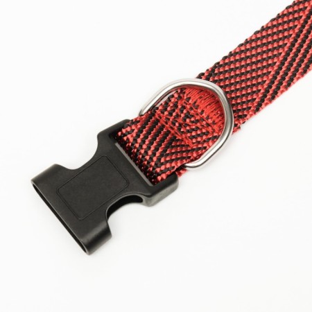 Collar "Kubel", width 2 cm, red-6