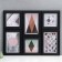 Photo frame in 6 photos 10x10, 10x15 cm "collage" black set 6 pcs 25x33.5x8 cm