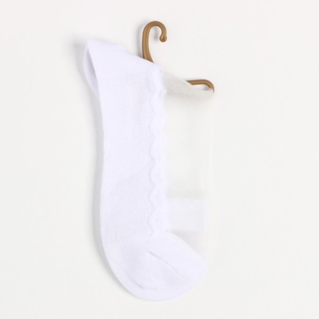 Women's socks, white color, size 23-25 ​​(36-40)-4