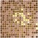 Glass mosaic Bonaparte Mirror Bronze, 300x300x4 mm
