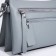 Cross-Bodi Bag on a zipper, 3 external pockets, the color of a gray-blue