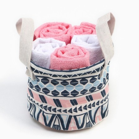 A set of terry decorative napkins Ethel Etno 30x30CM-5pcs, 100% cotton-3