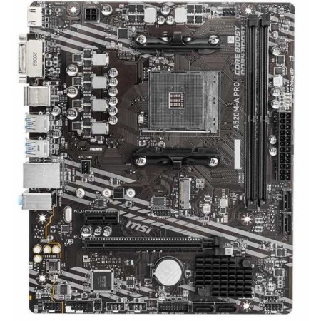 The MSI A520M-A Pro SOC-AMD A520 2XDDR4 MATX AC`97 8ch (7.1) GBLAN RAID+DVI 10044