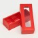Folding box for 3 sweets, 13.7 x 5.5 x 3.5 cm, red