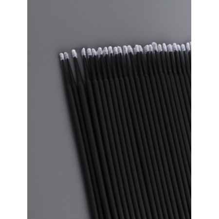 Micro -shoes for extensing and laminating eyelashes, set - 50 pcs, 9.5 cm, black color-2