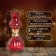 Kerosene lamp decorative "ALLADIN" red 8*8*20 cm Risalux