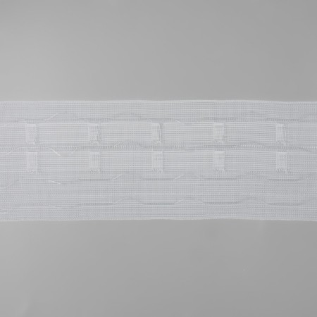 Curtain tape, organza, 8.5 cm, 25 ± 1 m, transparent color-2