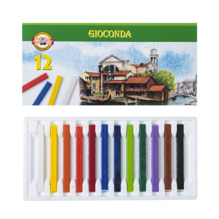 Pastel Dry artistic Koh-I-Noor Gioconda 8112, 12 colors
