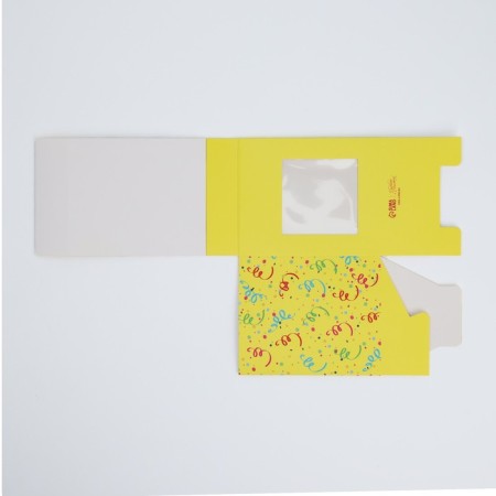 Gift folding box with 3D effect, packaging, “Happy Birthday!”, 11 x 11 x 13 cm-12