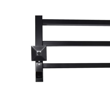 The electric heated towel -sprayer "Sanprise" Quadro P6, 400x600 mm, universal, black-4