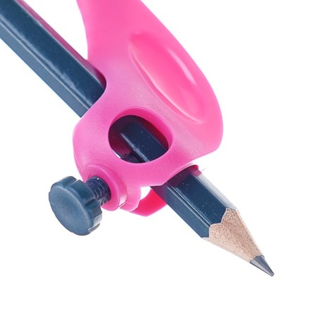 Circular Plastic Maped Kid’z, with a universal holder, pencil included, with a safe needle, mix-2