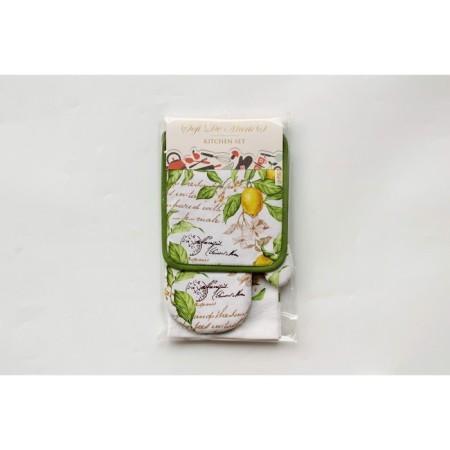 Kitchen set No. 5: Take, mittens, towel - 38x63 cm