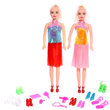 Doll model "Sister" with accessories, mix, in a bag