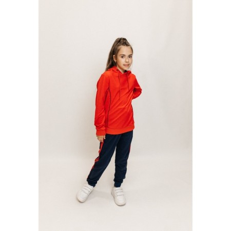 Sports suit for girls ise, height 122-128 cm, red color, blue-2