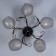 Acapulco chandelier 5x60W E27 brown, gold 48x28x24cm