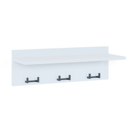 Hallway "VSh8", 598 × 212 × 196 mm, shelf, 3 hooks, white color-1