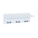 Hallway "VSh8", 598 × 212 × 196 mm, shelf, 3 hooks, white color