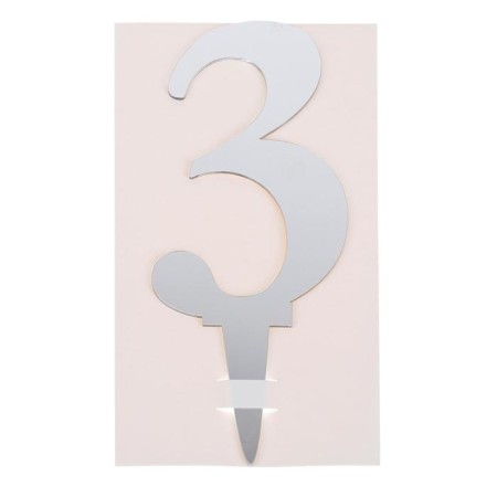Topper "3", acrylic, Mix colors-1