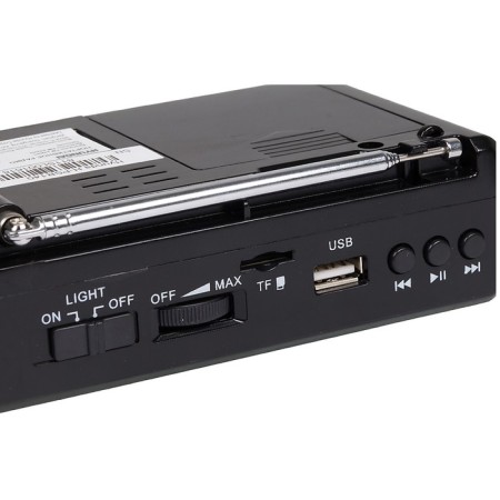 Portable Hyundai H-PSR140 Black USB Microsd radio receiver-3