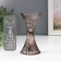 Glass of Glass for 1 candle "Vitk" gray transparent 13.5x7x7 cm