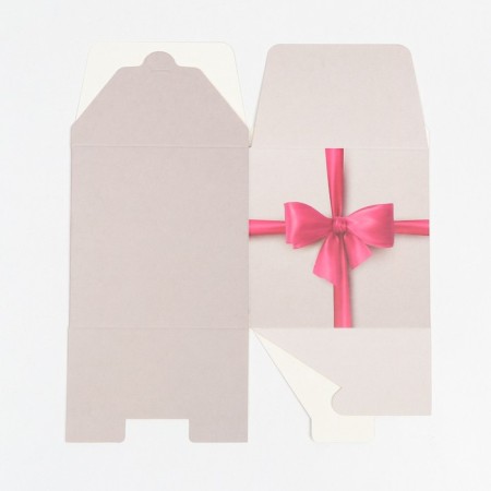 The box is folding, square pillow, "pink bow" 10 x 10 x 10 cm,-3