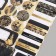 Stickers for gifts "Black Gold" 21x29.7 cm