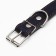 Collar combined leather/tarpaulin, dimensionless, 70 x 3.5 cm, Osh 25-60 cm, blue