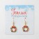 New Year! Earrings "New Year" Balt-Venok, colored in gold