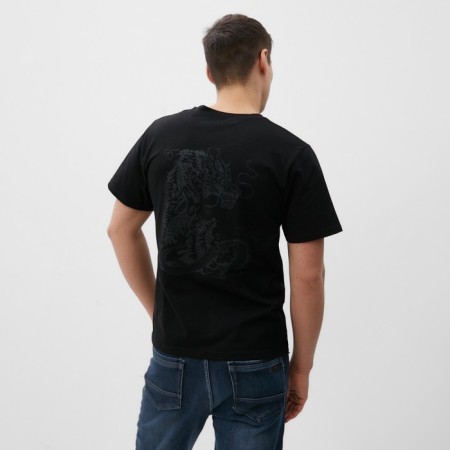 T-shirt male, black color/dragon, rr 56-8