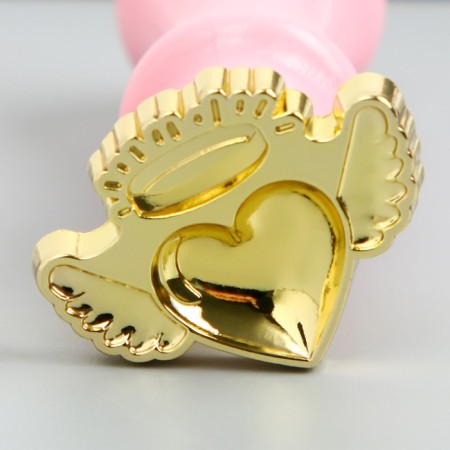 Printing for wax with a plastic pen Figure "Heart with Wings" 6.3 cm-1