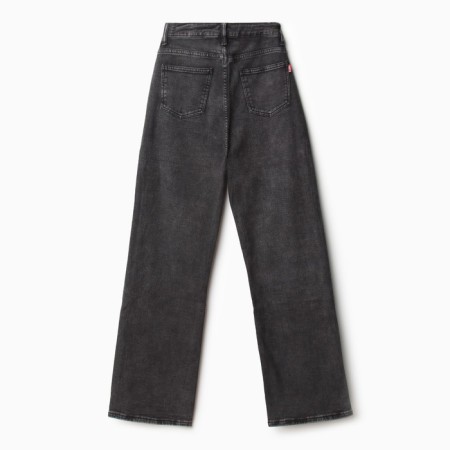 Jeans insulated female, gray color, size 26 (42)-9