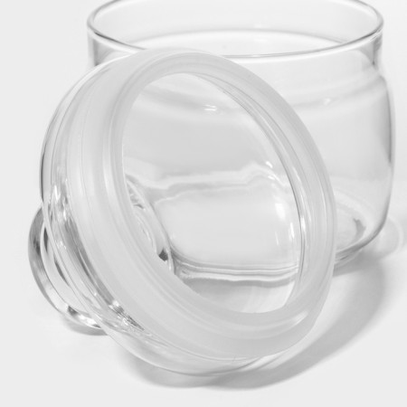 Bank for bulk products Cesni, 420 ml, transparent color-2