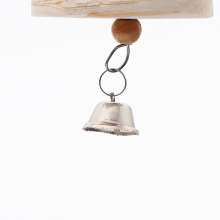 A toy with a carapace of karakatitsa, lufoi and bell, 15 x 5 cm, red-1