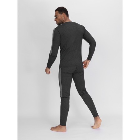 Male thermal underwear, size 54-56, dark gray color-9