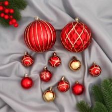 Set of balls plastic D-4 and 10 cm, 32 pcs 