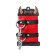 Handcuffs Pecado BDSM, soft with one strap with eyelets, genuine leather, red-black 932433