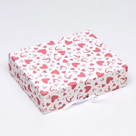 Folding box "with all hearts" 31 x 24.5 x 8 cm-2