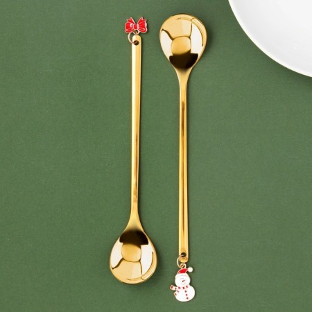 Gift set of spoons with suspensions "Tales in the New Year!", 2 pcs., 14.8 x 2.7 cm-5