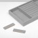 A stand for decorating 4 places and 7 strips for rings, 21 × 12.3 × 2.3 cm, color gray color