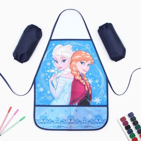Apron with sleevens Children's "Cold Heart", 49x39 cm-6