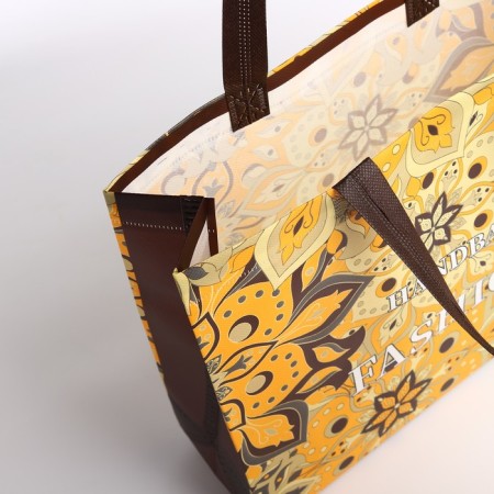 Bag without fasteners, yellow color-2