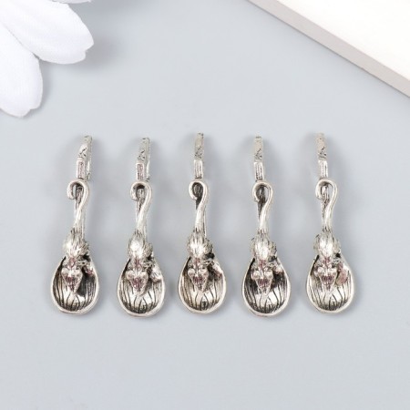 Souvenir wallet metal "A spoon-hareman. Mouse" 3.2x0.8 cm-2