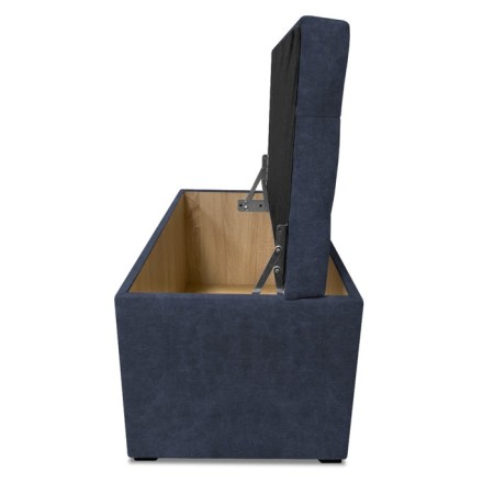 Puff with a lid and weighting, 800 × 400 × 420 mm, Dakota velor, Denim color-6