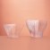 Plastic disposable form for buffet "Middle Pagoda", 200 ml, 8 × 8 cm, transparent color, 12 pcs/un