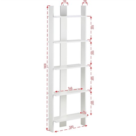 Small rack 580x250x1800 white-1