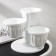 Kashpo multi -tiered “cascade”, 3 pcs, 700 ml, white color