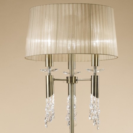 Tortra Tiffany, E27, G9, 6x20, 5W, 1750 mm, Antique brass color-2