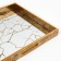 Plastic rectangular tray with the mirror "Patterns", 37 x 37 x 4.5 cm Soldier