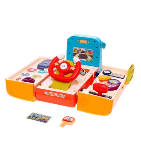 Musical steering wheel 2 in 1 "bus driver", sound effects-3